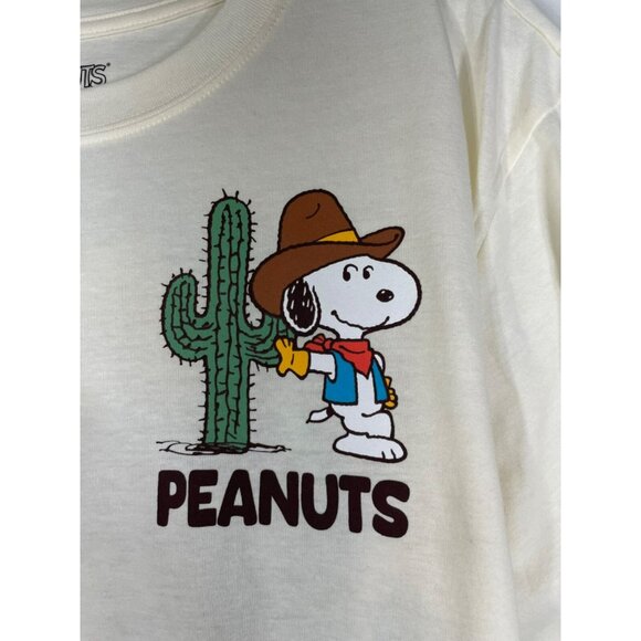 Peanuts Cowboy Snoopy Not My First Rodeo T-Shirt Womens Large - Picture 3 of 9